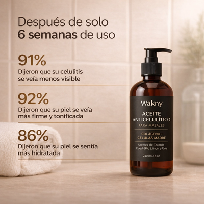 Wakny - Aceite de masaje anticelulítico